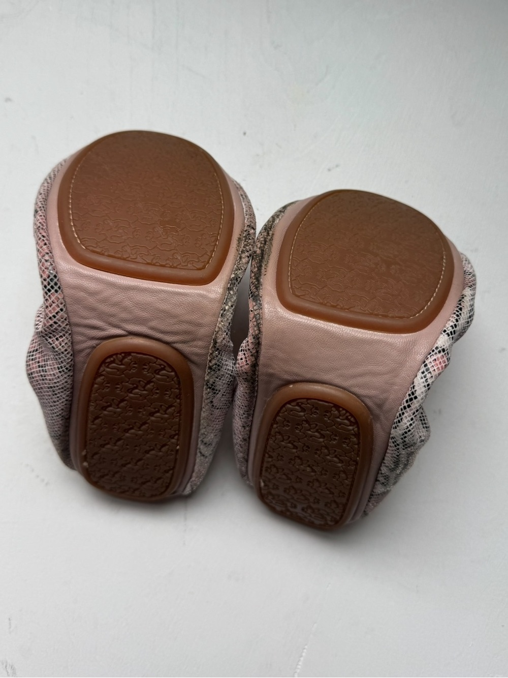 Yosi Samara Foldable Ballet Flat in Blush Multi - Picture 9 of 16